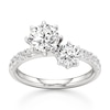 Thumbnail Image 1 of J'Lure Octagon Brilliant-Cut Two-Stone Lab-Grown Diamond Engagement Ring 1-7/8 ct tw 18K White Gold