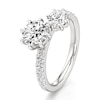 Thumbnail Image 4 of J'Lure Octagon Brilliant-Cut Two-Stone Lab-Grown Diamond Engagement Ring 1-7/8 ct tw 18K White Gold