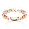 Thumbnail Image 1 of J'Lure Baguette-Cut Lab-Grown Diamond Contour Wedding Band 1/3 ct tw 18K Rose Gold