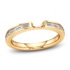 Thumbnail Image 1 of J'Lure Baguette-Cut Lab-Grown Diamond Contour Wedding Band 3/8 ct tw 18K Yellow Gold