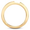 Thumbnail Image 2 of J'Lure Baguette-Cut Lab-Grown Diamond Contour Wedding Band 3/8 ct tw 18K Yellow Gold