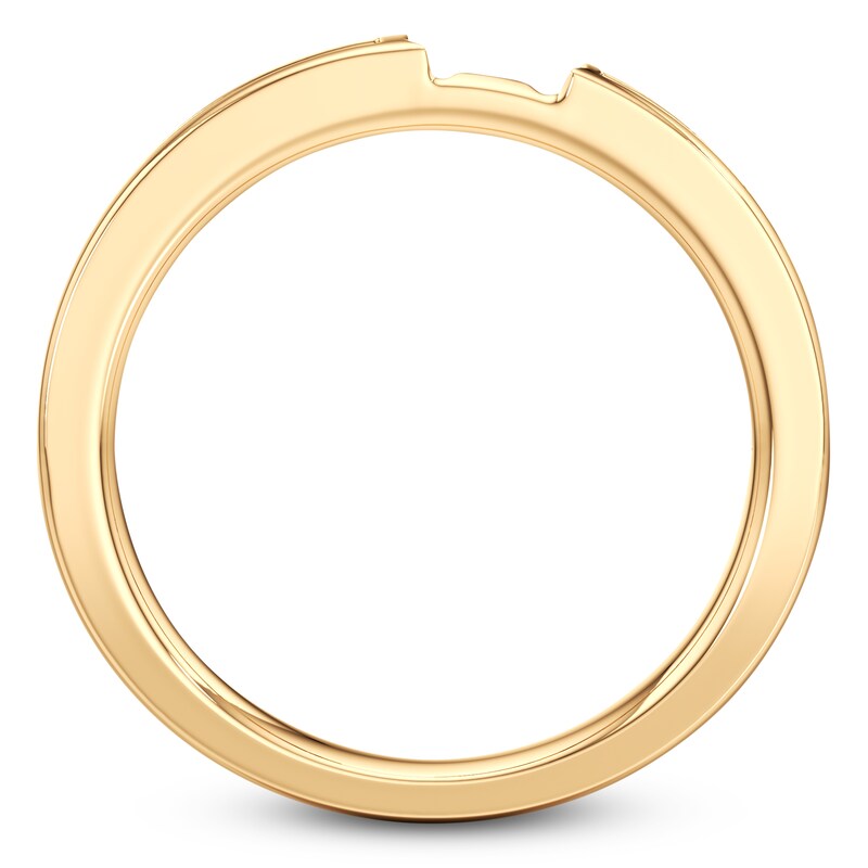 Main Image 2 of J'Lure Baguette-Cut Lab-Grown Diamond Contour Wedding Band 3/8 ct tw 18K Yellow Gold