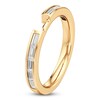 Thumbnail Image 4 of J'Lure Baguette-Cut Lab-Grown Diamond Contour Wedding Band 3/8 ct tw 18K Yellow Gold