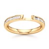 Thumbnail Image 1 of J'Lure Baguette-Cut Lab-Grown Diamond Contour Wedding Band 1/3 ct tw 18K Yellow Gold