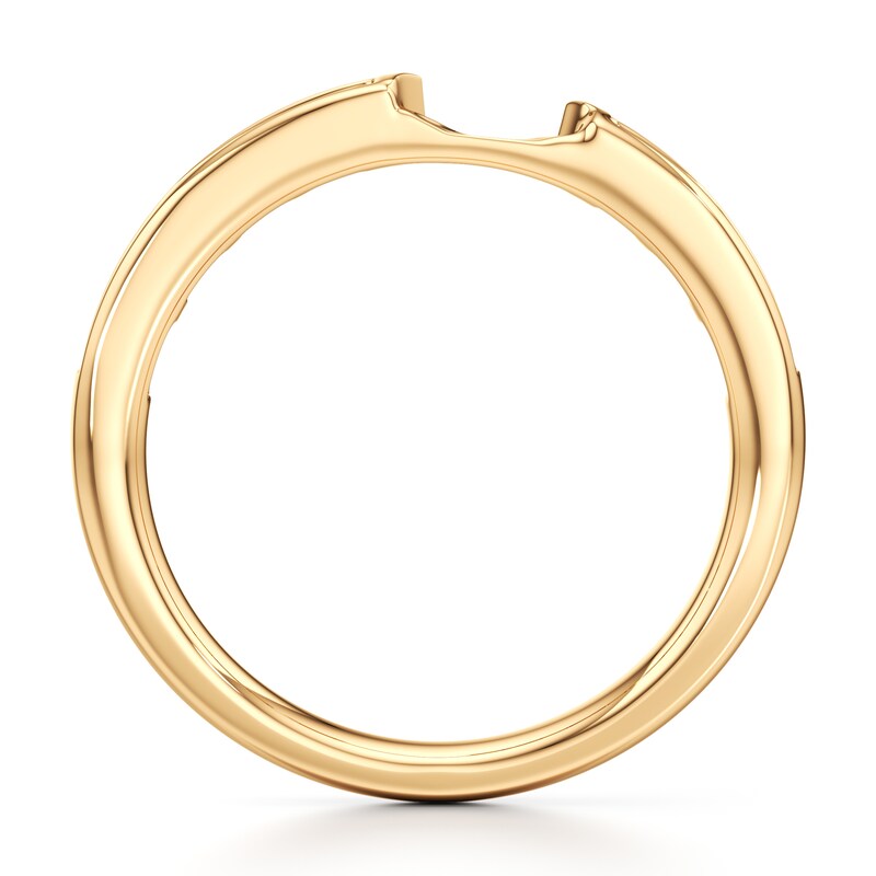 Main Image 2 of J'Lure Baguette-Cut Lab-Grown Diamond Contour Wedding Band 1/3 ct tw 18K Yellow Gold