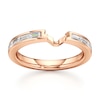 Thumbnail Image 1 of J'Lure Baguette-Cut Lab-Grown Diamond Contour Wedding Band 1/3 ct tw 18K Rose Gold