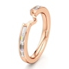Thumbnail Image 4 of J'Lure Baguette-Cut Lab-Grown Diamond Contour Wedding Band 1/3 ct tw 18K Rose Gold