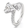Thumbnail Image 4 of J'Lure Shield Step-Cut Two-Stone Lab-Grown Diamond Engagement Ring 4-5/8 ct tw 18K White Gold
