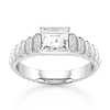 Thumbnail Image 1 of J'Lure Carre Step-Cut Lab-Created Diamond Engagement Ring 1-1/6 ct tw 18K White Gold