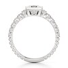 Thumbnail Image 2 of J'Lure Carre Step-Cut Lab-Created Diamond Engagement Ring 1-1/6 ct tw 18K White Gold