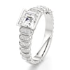 Thumbnail Image 4 of J'Lure Carre Step-Cut Lab-Created Diamond Engagement Ring 1-1/6 ct tw 18K White Gold