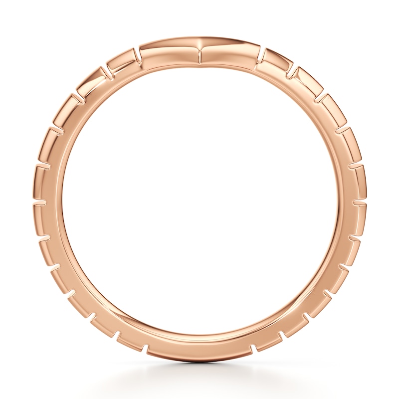 Main Image 2 of J'Lure Contour Wedding Band 18K Rose Gold