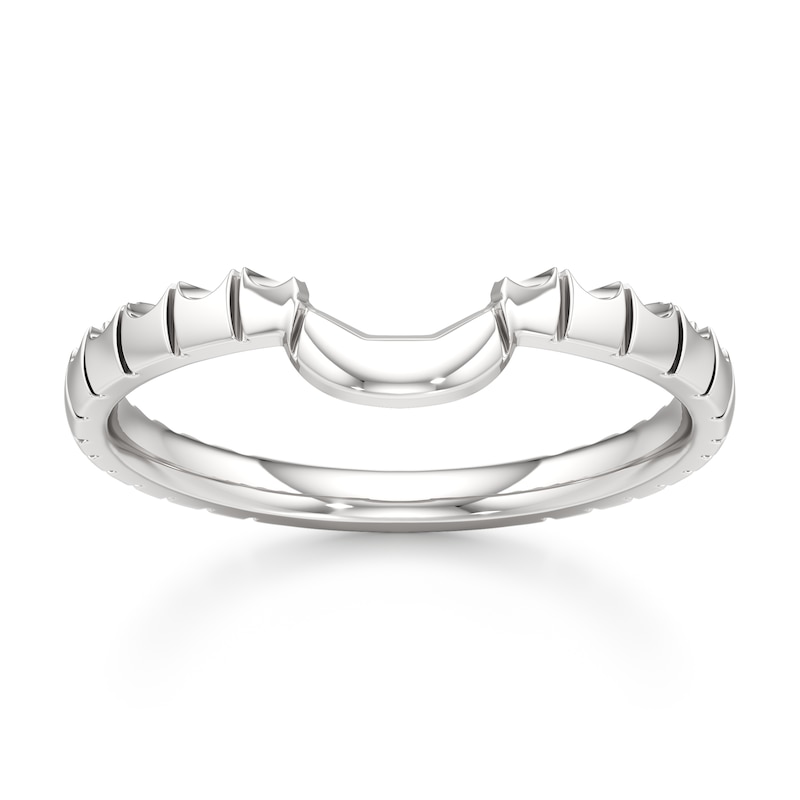 Main Image 1 of J'Lure Contour Wedding Band 18K White Gold