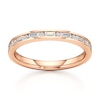 Thumbnail Image 1 of J'Lure Baguette & Round-Cut Lab-Grown Diamond Wedding Band 1/3 ct tw 18K Rose Gold