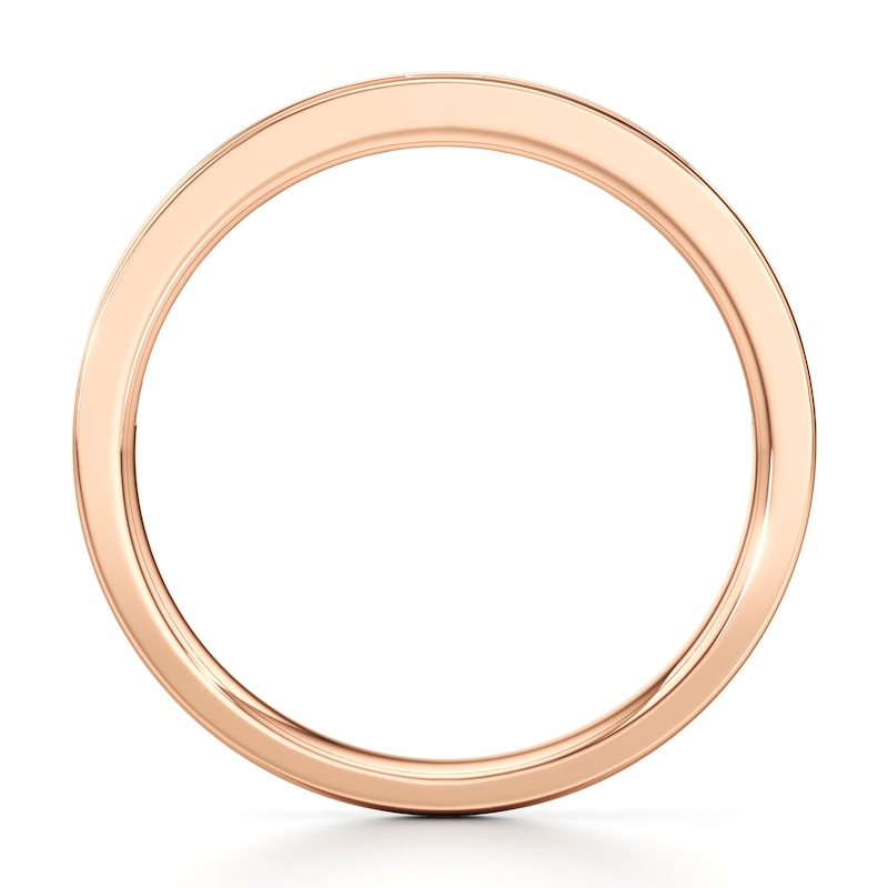 Main Image 2 of J'Lure Baguette & Round-Cut Lab-Grown Diamond Wedding Band 1/3 ct tw 18K Rose Gold