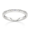 Thumbnail Image 1 of J'Lure Baguette & Round-Cut Lab-Grown Diamond Wedding Band 1/3 ct tw 18K White Gold