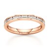 Thumbnail Image 1 of J'Lure Baguette & Round-Cut Lab-Grown Diamond Wedding Band 3/8 ct tw 18K Rose Gold