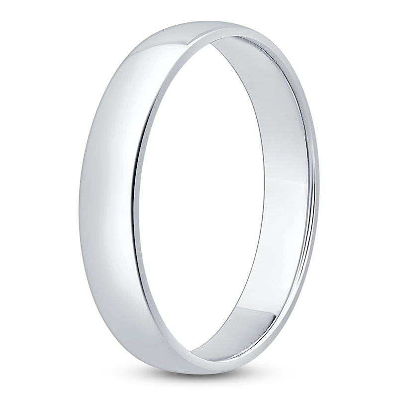 Main Image 2 of Comfort Fit Wedding Band 10K White Gold 4mm Size 7