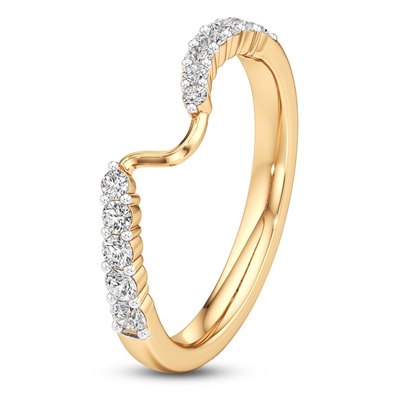 Main Image 2 of J'Lure Lab-Grown Diamond Wedding Band 1/3 ct tw 18K Yellow Gold