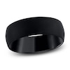 Thumbnail Image 1 of Men's Domed Wedding Band 18K Black Gold 10mm