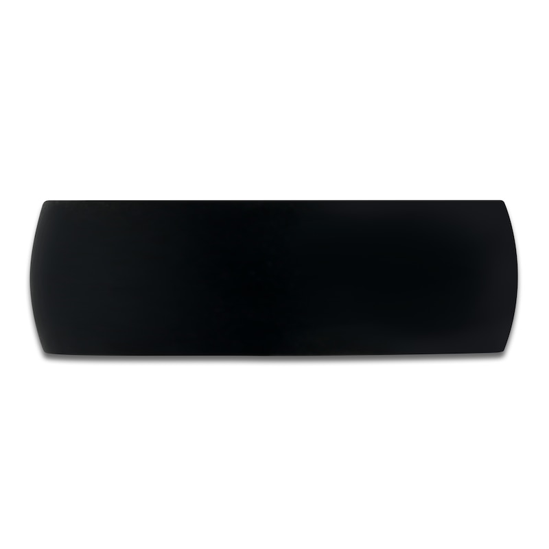 Main Image 2 of Men's Domed Wedding Band 18K Black Gold 10mm