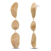 Thumbnail Image 2 of Susana Vega Lapis Earrings with Gold Glass Beads