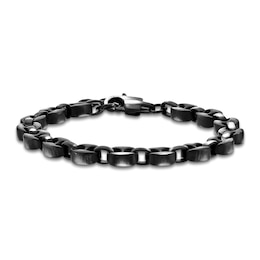 Men's Mariner Chain Bracelet 7.5mm Antique Finish Stainless Steel 8.25"