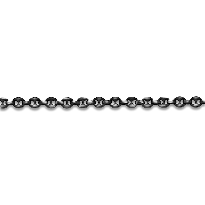 Main Image 2 of Men's Mariner Chain Bracelet 7.5mm Antique Finish Stainless Steel 8.25"