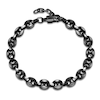 Thumbnail Image 4 of Men's Mariner Chain Bracelet 7.5mm Antique Finish Stainless Steel 8.25"