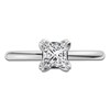 Thumbnail Image 3 of Certified Princess-Cut Diamond Solitaire Engagement Ring 1 ct tw 14K White Gold (I1/I)