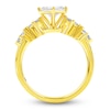 Thumbnail Image 2 of Storied Diamond Desert Sands of Eternity Princess-Cut Five-Stone Engagement Ring 1-1/2 ct tw 18K Yellow Gold