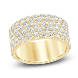 Lab-Grown Diamond Multi-Row Anniversary Ring 2 ct tw 14K Yellow Gold