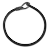 Thumbnail Image 2 of 1933 by Esquire Men's Natural Black Spinel Leather Loop Bracelet Black Ion-Plated Sterling Silver 8.5"