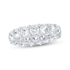 Thumbnail Image 1 of Cushion-Cut Lab-Grown Diamond Eternity Band 6-3/4 - 8-5/8 ct tw 14K White Gold