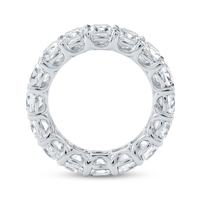 Main Image 3 of Cushion-Cut Lab-Grown Diamond Eternity Band 6-3/4 - 8-5/8 ct tw 14K White Gold