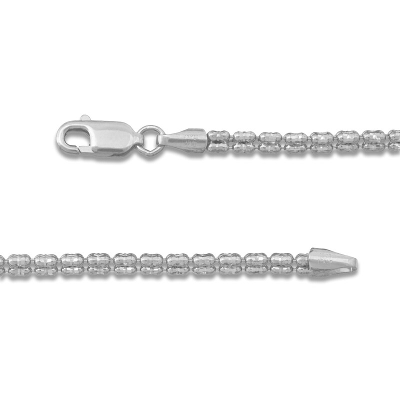 Main Image 2 of Ice Chain Necklace 2.6mm Solid 14K White Gold 18"