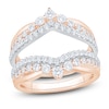 Thumbnail Image 1 of Certified Diamond Chevron Enhancer Ring 1 ct tw 14K Rose Gold