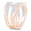 Thumbnail Image 2 of Certified Diamond Chevron Enhancer Ring 1 ct tw 14K Rose Gold