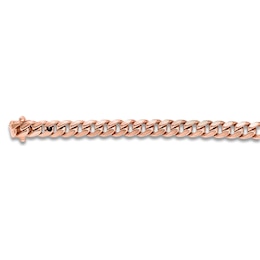Miami Cuban Curb Chain Bracelet 6.1mm Solid 14K Rose Gold 8.5"
