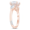 Thumbnail Image 2 of Pnina Tornai Oval-Cut & Pear-Shaped Lab-Grown Diamond Three-Stone Engagement Ring 3-1/4 ct tw 14K Rose Gold