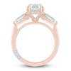 Thumbnail Image 4 of Pnina Tornai Oval-Cut & Pear-Shaped Lab-Grown Diamond Three-Stone Engagement Ring 3-1/4 ct tw 14K Rose Gold