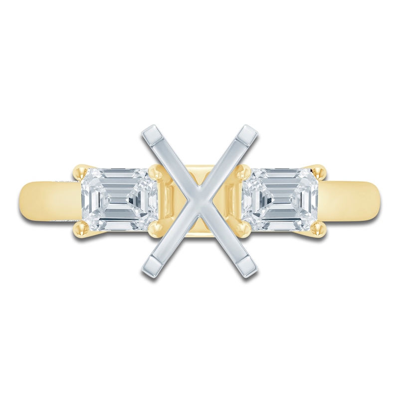 Main Image 3 of Pnina Tornai Lab-Grown Diamond Engagement Ring Setting 3/4 ct tw 14K Yellow Gold