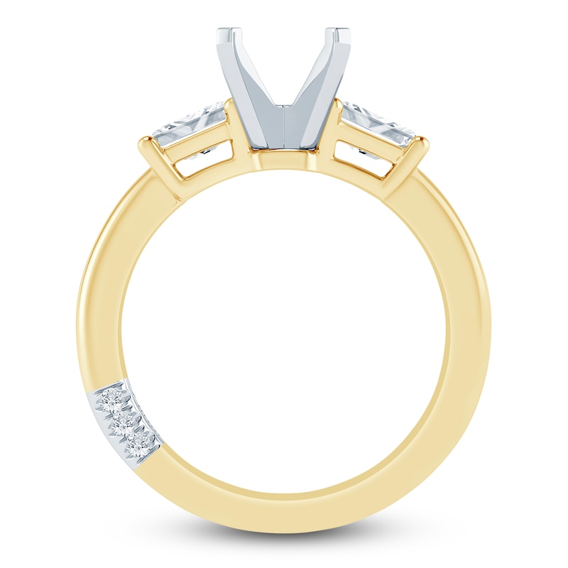 Main Image 4 of Pnina Tornai Lab-Grown Diamond Engagement Ring Setting 3/4 ct tw 14K Yellow Gold
