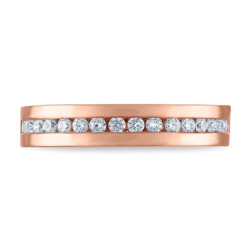 Main Image 3 of Vera Wang VOW Diamond Channel-Set Wedding Band 3/8 ct tw 14K Rose Gold