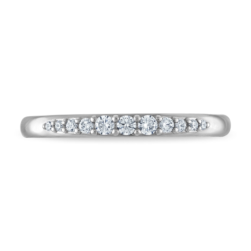 Main Image 3 of Vera Wang VOW Diamond Graduated Wedding Band 1/6 ct tw 14K White Gold
