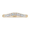 Thumbnail Image 3 of Vera Wang VOW Round & Baguette-Cut Diamond Wedding Band 1/3 ct tw 14K Yellow Gold