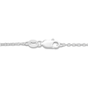 Thumbnail Image 6 of Bezel-Set Natural Blue Sapphire & Diamond Crescent Moon Necklace 1/4 ct tw 10K White Gold 18"