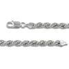 Thumbnail Image 2 of Rope Chain Bracelet 5.6mm Solid Sterling Silver 8.25"