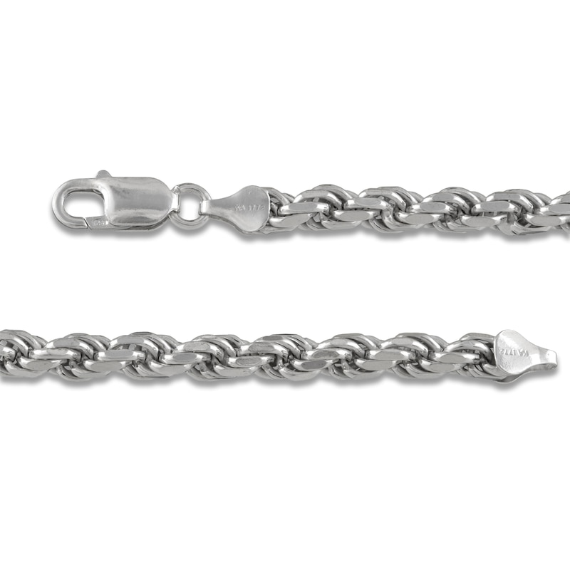 Main Image 2 of Rope Chain Bracelet 5.6mm Solid Sterling Silver 8.25"