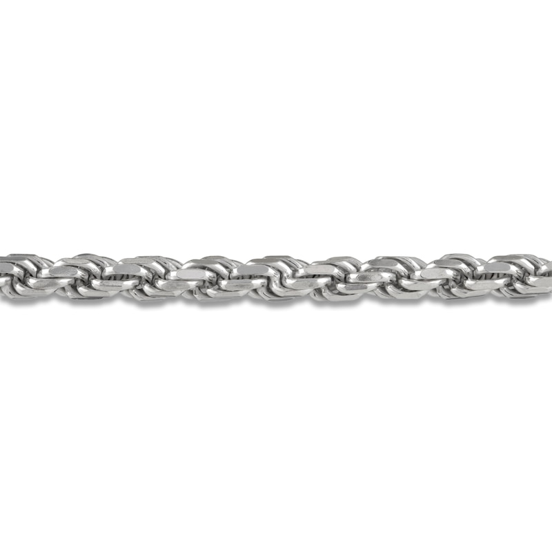 Main Image 3 of Rope Chain Bracelet 5.6mm Solid Sterling Silver 8.25"